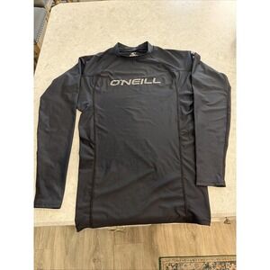 Women's O'neill Black Rash Guard Long Sleeve Size Medium